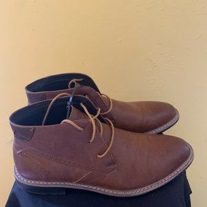Faranzi Tan Leather Boots